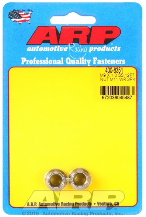 ARP M9 X 1.00 (M11 wr) SS 12pt nut kit