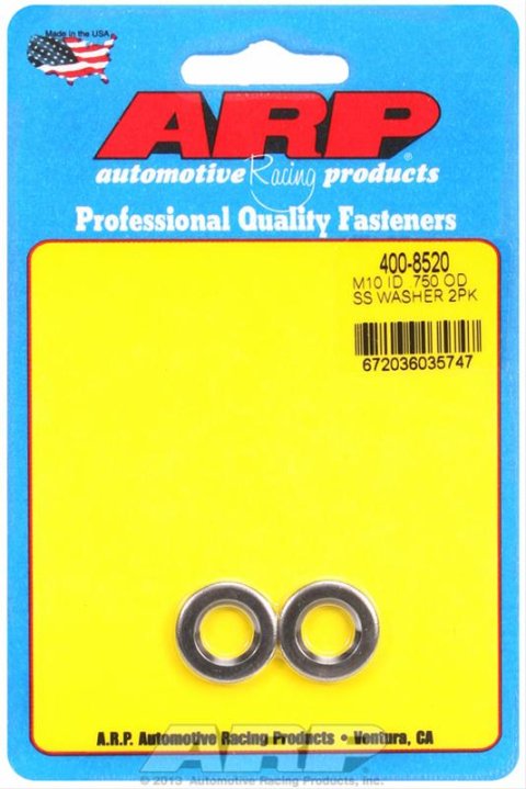 ARP M10ID .750OD SS chamfer washers
