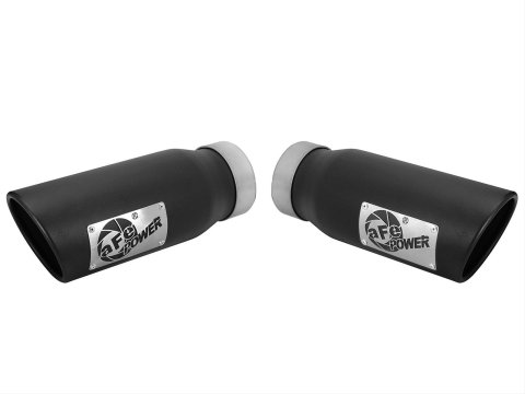 aFe MACH Force-XP 3.5in 409 Stainless Steel Exhaust Tip 3.5in x 4.5in Out x 12in L Clamp-On