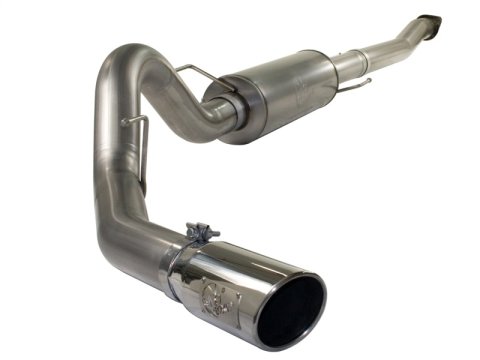 aFe MACH Force XP Exhaust Cat-Back SS-409 4in Polished Tip 11-12 Ford F-150 EcoBoost V6-3.5L (tt)