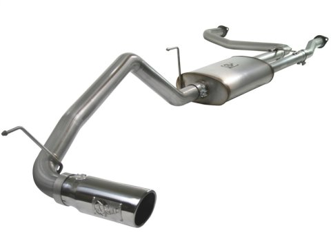 aFe MACH Force XP Exhaust Cat-Back 2.5/3in SS-409 w/ Polished Tip 04-12 Nissan Titan V8 5.6L