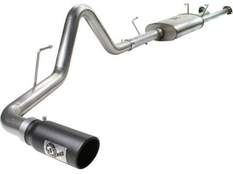 aFe MACH Force XP Exhaust Cat-Back SS-409 07-09 Toyota Tundra V8-5.7L w/ Black Tip