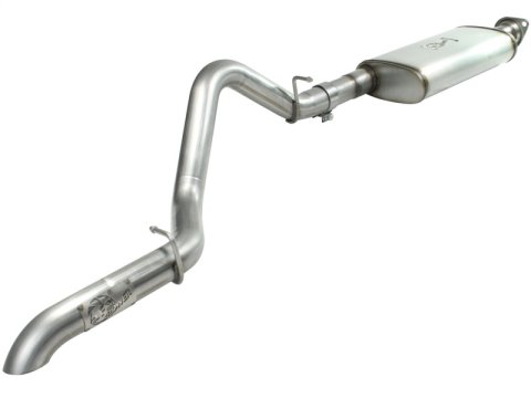 aFe MACH Force XP Exhaust Cat-Back SS-409 04-06 Jeep Wrangler TJ Unl L6 4.0L 2.5in Off-Road No Tip