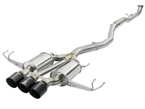 aFe Takeda 3in 304 SS Cat-Back Exhaust w/ Carbon Fiber Tips 17-18 Honda Civic Type R L4 2.0L (t)