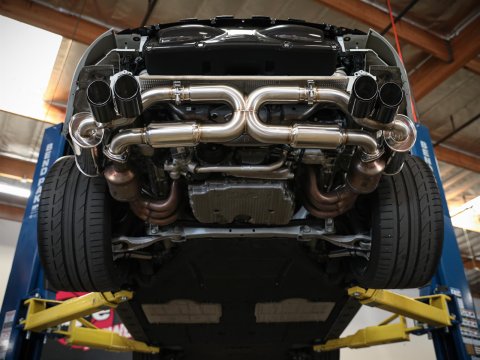 aFe MACH Force XP 12-16 Porsche 911 Carrera H6-3.8L SS-304 Cat-Back Exhaust w/ Polished Quad Tips