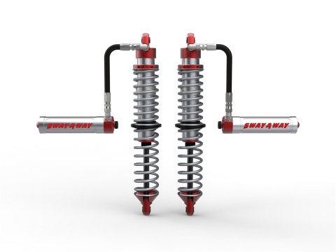 aFe 14-16 Polaris RZR 925/1000cc Sway-A-Way 2.5 Front Coilover Kit w/ Remote Reservoirs and Comp Adj