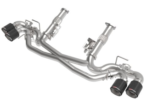 aFe MACH Force-Xp 304 Stainless Steel Cat-Back Exhaust Carbon 2020 Chevrolet Corvette C8
