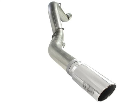 aFe MACH Force XP Exhaust 5in DPF-Back SS 11-13 GM Diesel Trucks V8-6.6L (td) (LML) (Pol Tip)