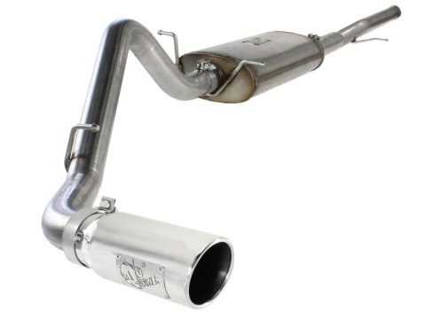 aFe MACH Force XP Exh CB, Stainless steel GM Silverado/Sierra 1500 2014 V*-5.3/6.2L Polished tip