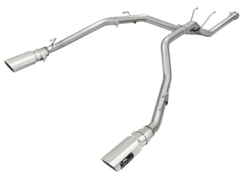 aFe MACH Force XP DPF-Back Exhaust 2.5in SS with Polished Tips 2014 Dodge Ram 1500 V6 3.0L EcoDiesel