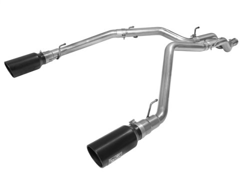 aFe MACH Force XP DPF-Back Exhaust 3in SS w/ 6in Black Tips 2014 Dodge Ram 1500 V6 3.0L EcoDiesel