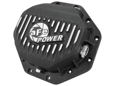 aFe Rear Differential Cover (Black Machined; Pro Series); Dodge/RAM 94-14 Corporate 9.25 (12-Bolt)