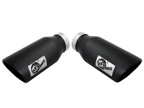 aFe Diesel Exhaust Tip Bolt On Black 4in Inlet x 6in Outlet x 15in