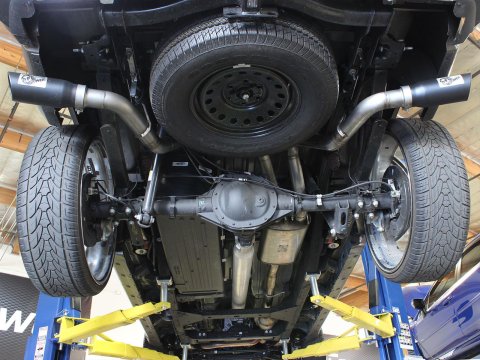 aFe Mach Force-XP Exhaust 3in Cat-Back SS 14-15 GM 1500 Trucks 4.3L/5.3L Dual Split w/ Polished Tip