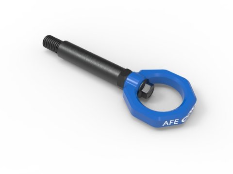 aFe Control Rear Tow Hook Blue BMW F-Chassis 2/3/4/M