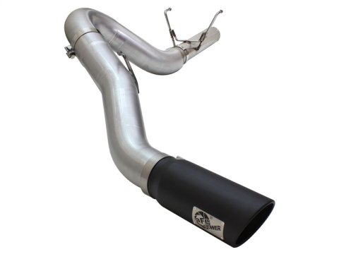 aFe MACH Force XP Exhaust Large Bore 5in DPF-Back SS 13-15 Dodge Trucks L6-6.7L (td) *Black Tip