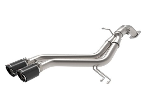 aFe Takeda 13-17 Hyundai Veloster L4-1.6L 2-1/2in 304 SS Axle-Back Exhaust w/ Carbon Fiber Tips