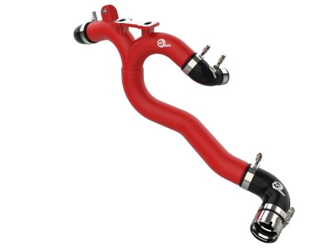 aFe 2018-2020 Kia Stinger 19-22 G70 BladeRunner 3in Aluminum Hot Charge Pipe Red