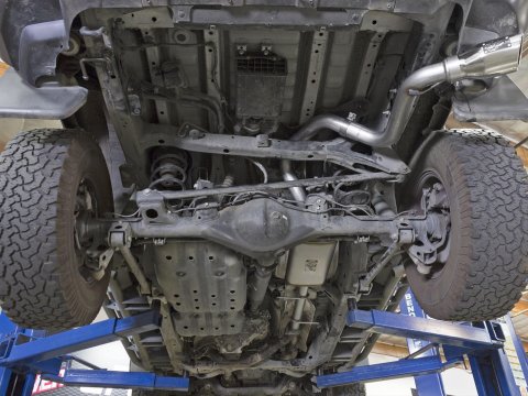 aFe MACH Force Xp 2.5in SS Cat-Back Single Side Exit Exhaust w/Polished Tips 07-14 Toyota FJ Cruiser