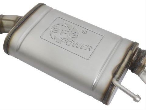 aFe MACH Force XP 2.5in 409 Stainless Axle Back Exhaust w/Stainless Tips 15-17 Ford Mustang I4-2.3L