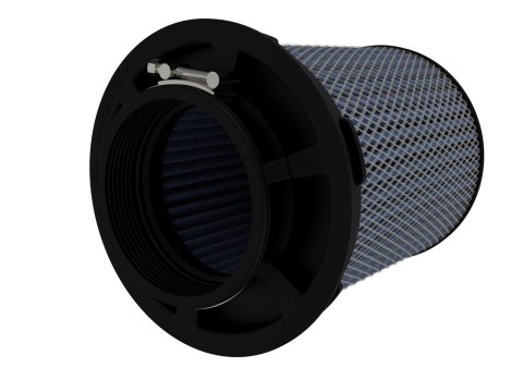 aFe Magnum Flow Pro 5R Air Filter 4in. Flange ID x 6-1/2in. Base x 6-1/2in. Top x 8 in. Height