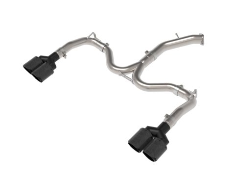 aFe 22-24 Kia Forte GT 1.6L 3in-2.5in 304 Stainless Steel Axle-Back Exhaust w/ Carbon Fiber Tips