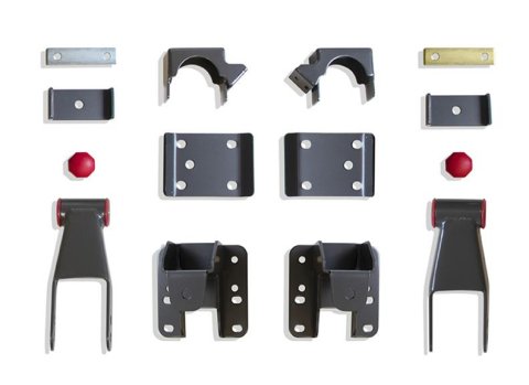 MaxTrac 07-15 GM C/K1500 2WD/4WD 3-4in Rear Adj. Lowering Flip Kit
