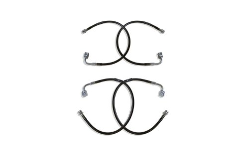 MaxTrac 07-18 Jeep Wrangler JK 2WD/4WD Front & Rear Extended Brake Line Kit