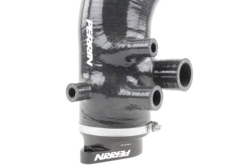 PERRIN 15-21 Subaru WRX / 14-18 Forester XT Turbo Inlet Hose 3in. w/ Turbo Adapter Flange - Black