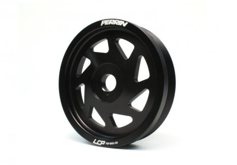 PERRIN 15-18 Subaru WRX / 13-20 BRZ / 14-18 FXT / 13-16 Crosstrek Lightened Crank Pulley - Black