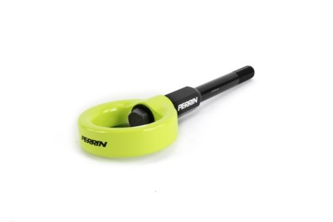 PERRIN 02-07 Subaru WRX/STI Tow Hook Kit (Front) - Neon Yellow