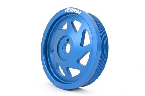 PERRIN 15-18 Subaru WRX / 13-20 BRZ / 14-18 FXT / 13-16 Crosstrek Lightened Crank Pulley - Blue