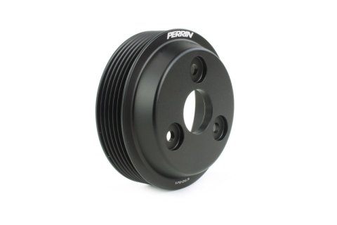 PERRIN 22-26 Subaru WRX / 21-25 Crosstrek / 20-25 LGT/OBXT/FXT Lightweight Water Pump Pulley - Black