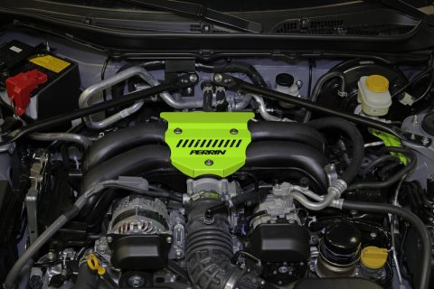PERRIN 22-25 Subaru BRZ / Toyota GR86 Engine Cover - Neon Yellow