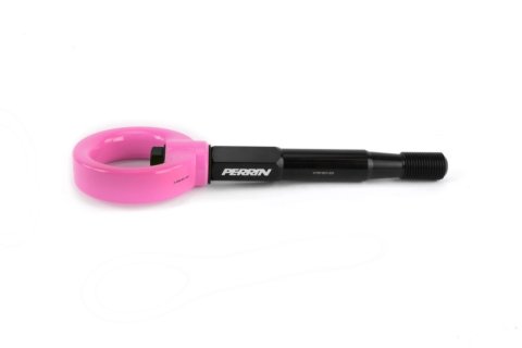 PERRIN 15-17 Subaru WRX & STI / 13-17 Crosstrek / 12-16 Impreza Tow Hook Kit (Front) - Hyper Pink