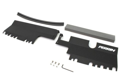 PERRIN 15-21 Subaru WRX/STI Radiator Shroud (Without OEM Intake Scoop) - Black