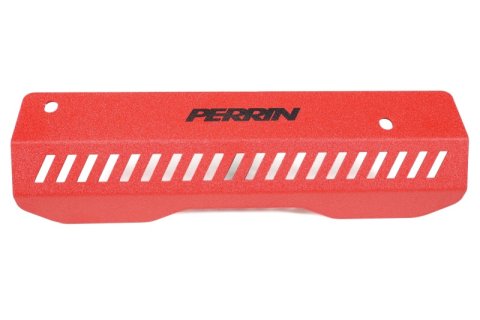 PERRIN 22-26 Subaru WRX Pulley Cover - Red (SHORT - For Use w/PERRIN AOS)