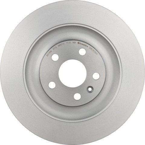 Brembo 15-18 Porsche Macan Front Grooved UV Coated Rotor