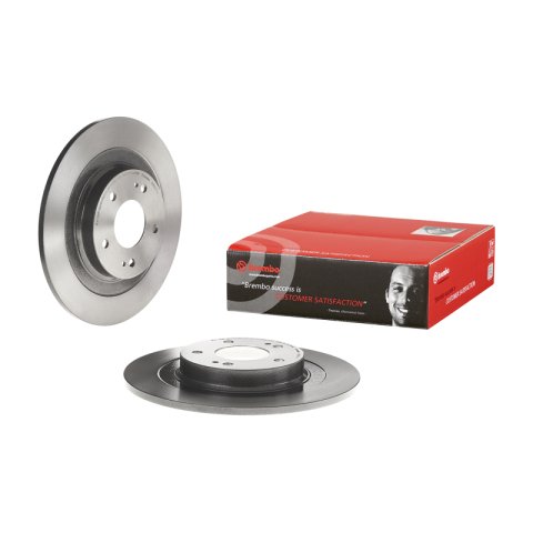 Brembo OE 18-20 Mitsubishi Eclipse Cross/14-20 Outlander UV Coated Brake Disc - Rear