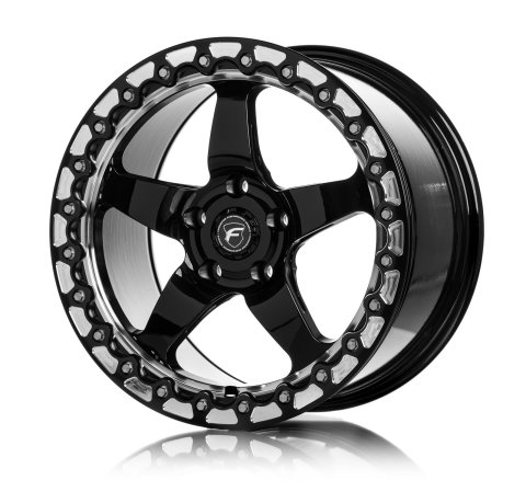 Forgestar D5 Beadlock 15x10 / 5x115 BP / ET22 / 6.4in BS Gloss Black Wheel