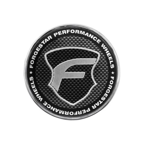 Forgestar Chrome base Carbon Fiber Lens 2.45in O-Ring Cap Flat