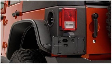 Bushwacker 07-18 Jeep Wrangler Trail Armor Rear Corners - Black