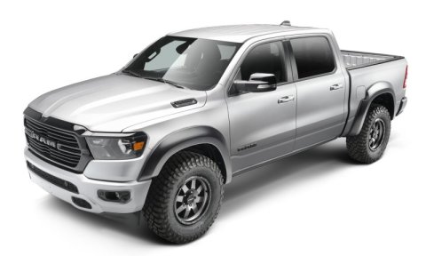 Bushwacker Extend-A-Fender Flares 50926-02 Fender Flares, Extend-A-Fender, Front and Rear, Black, Dura-Flex Thermoplastic, Ram, Set of 4