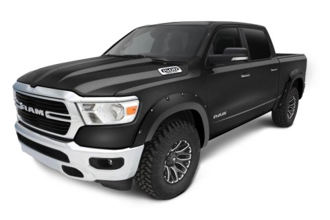Bushwacker 20-22 Ram 1500 (Excl. Rebel/TRX) 76.3/67.4in Bed Pocket Style Flares 4pc - Diamd. Black