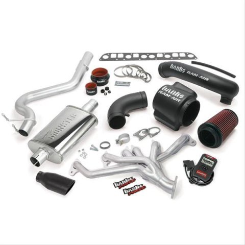 Banks Power 00-03 Jeep 4.0L Wrangler PowerPack System - SS Single Exhaust w/ Black Tip