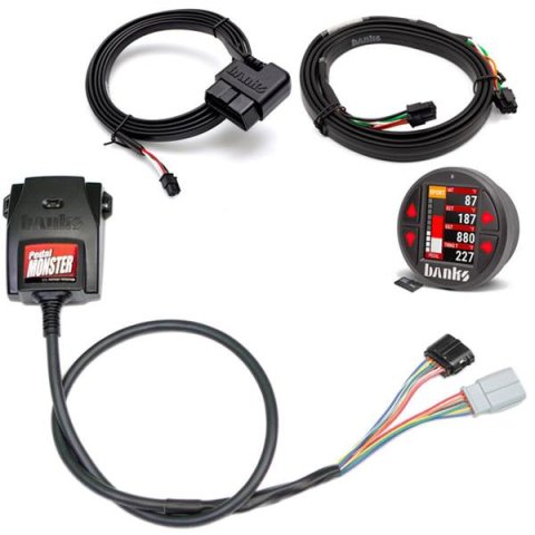 Banks Power Pedal Monster Kit Sumitomo TS 025 Sealed Series (Gray) 6-Way PM-07 With iDash Data Pro
