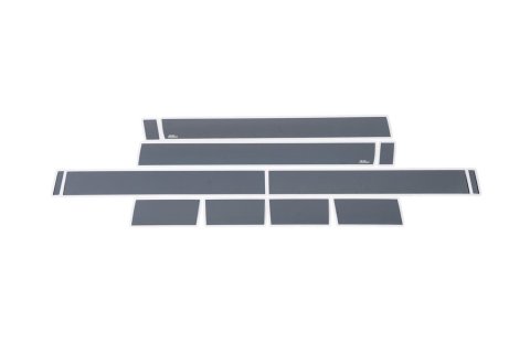 Putco 07-13 GMC Sierra Extended Cab 6.5ft Short Box - 6in - 12pcs Black Platinum Rocker Panels