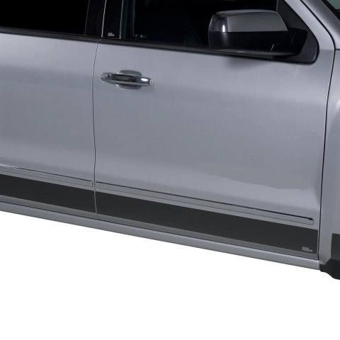 Putco 14-18 GMC Sierra LD Standard Cab - 6.8in Bed (10pcs) Black Platinum Rocker Panels