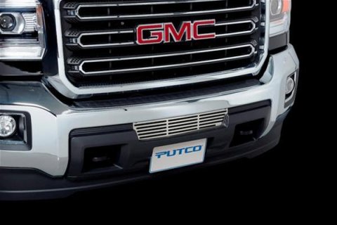 Putco 15-19 GMC Sierra HD - Stainless Steel - Bar Design Bumper Grille Bumper Grille Inserts