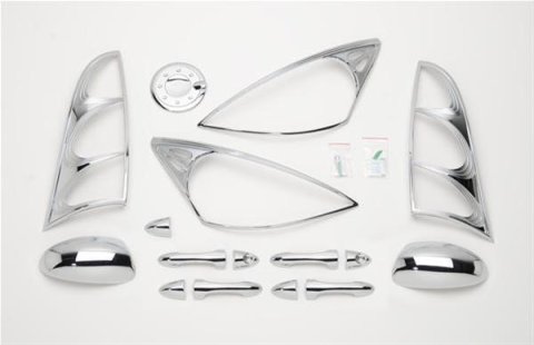 Putco 00-04 Ford Focus (4 Door) DH/MC/TL/HL/FTC Chrome Trim Accessory Kits